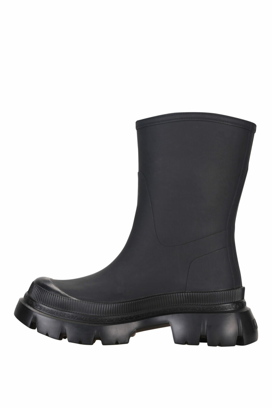 Black rubber boots with maxilogo "karl" - 5059529322037 2 scaled