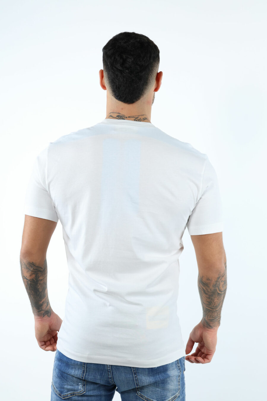 T-shirt white with minilogo "suburbans" black - 106626