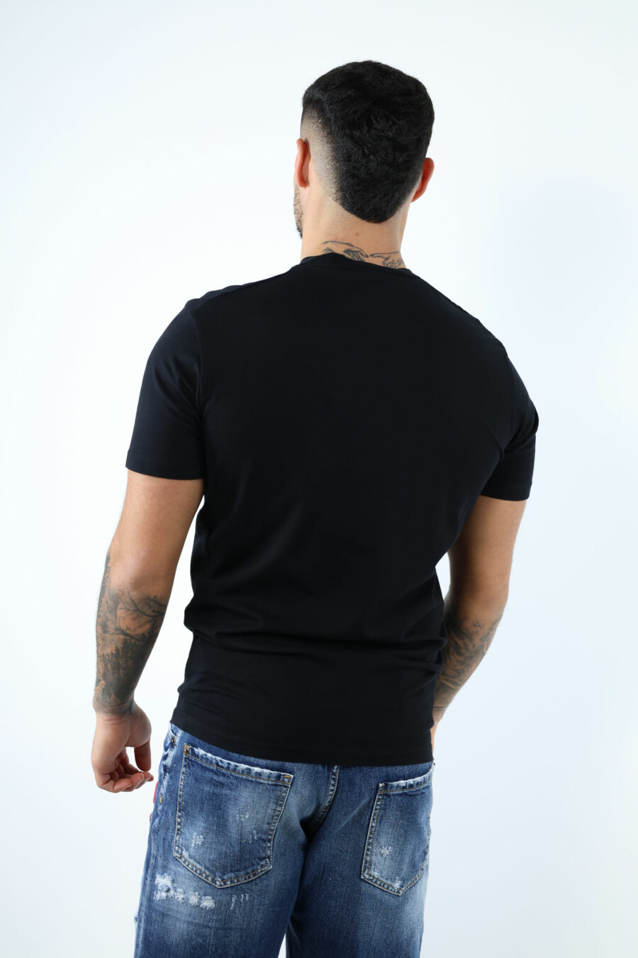 Camiseta negra con maxilogo "collegue league" - 106874