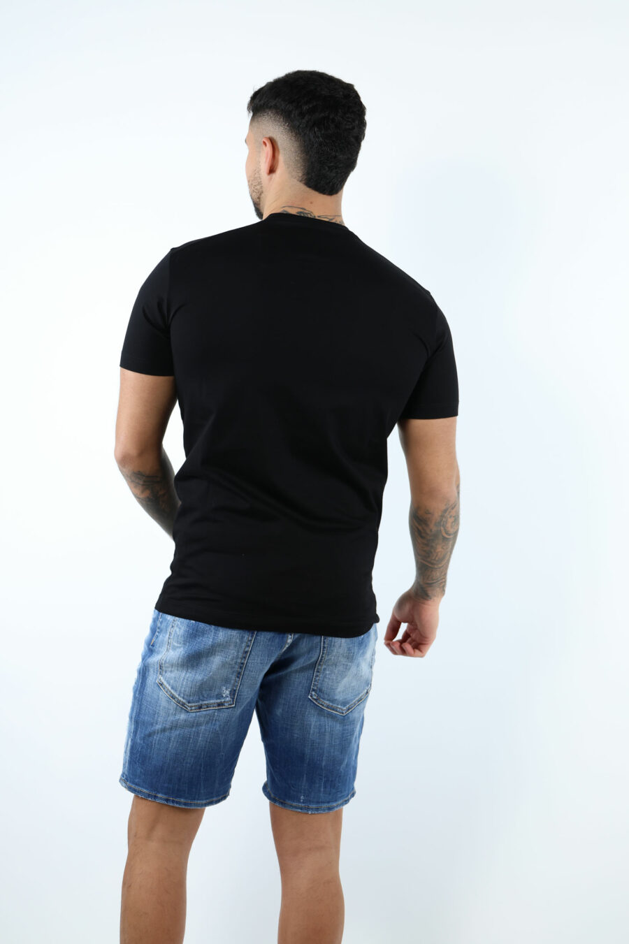 Black T-shirt with basketball dog maxilogo - 106895