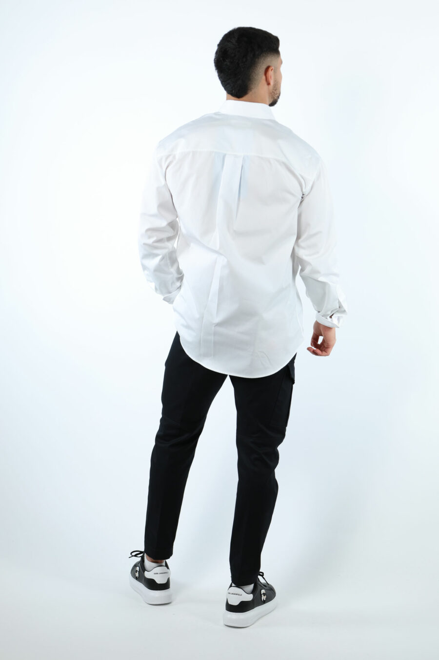 Chemise blanche avec maxilogo "icon" - 107231