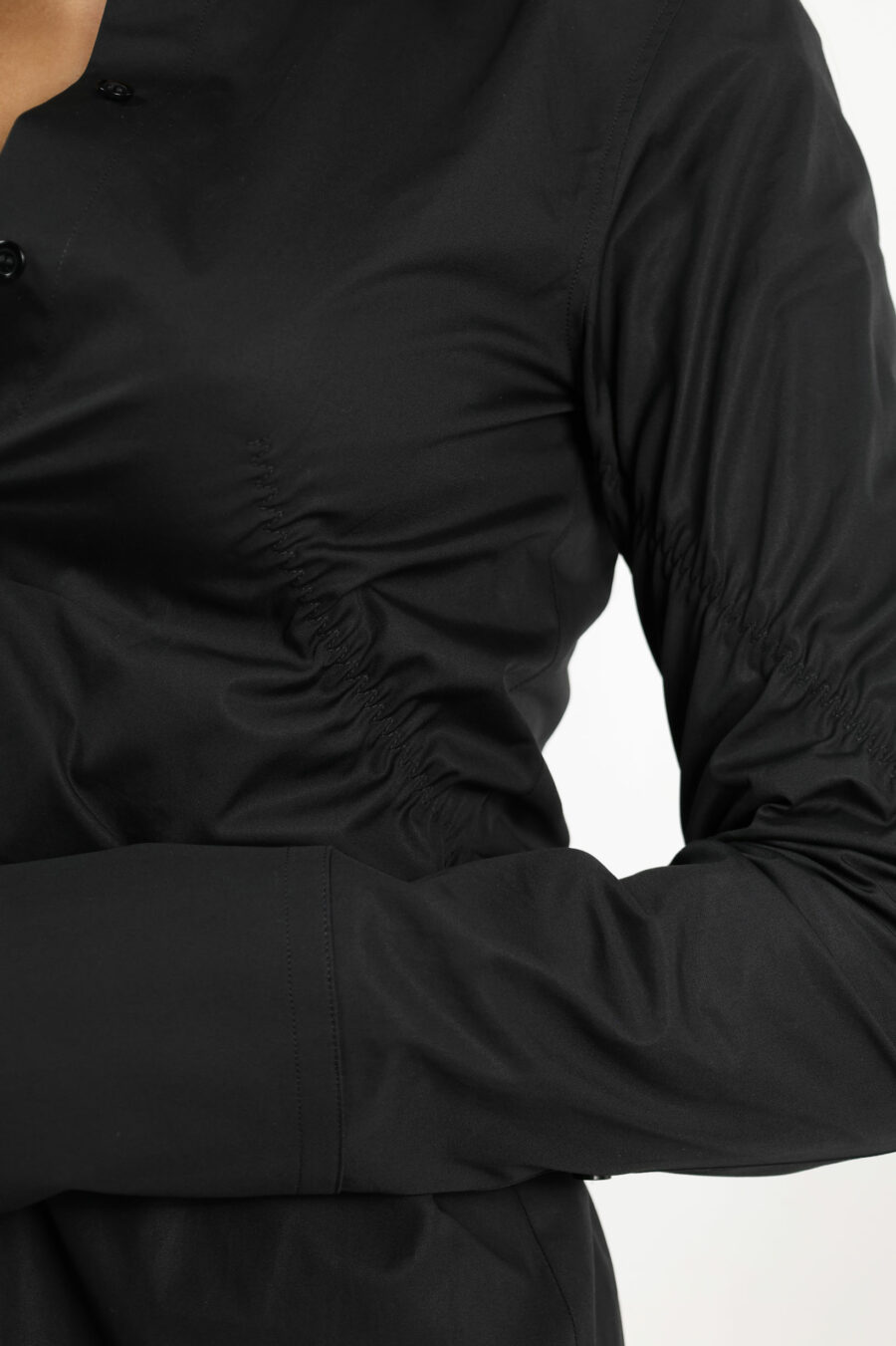 Camisa negra de algodón - 109371