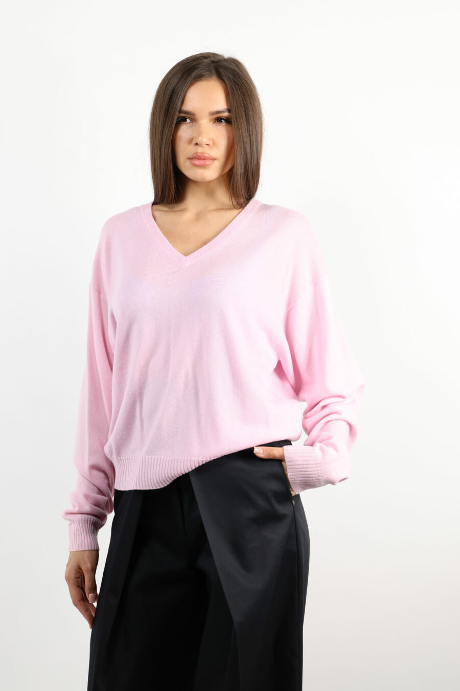 Jersey rosa cuello "v" - 109401