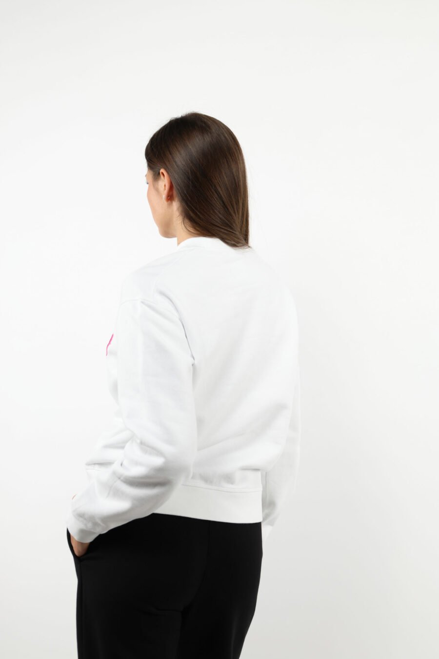 Weißes Sweatshirt mit Maxilogo "icon darling" - 109768