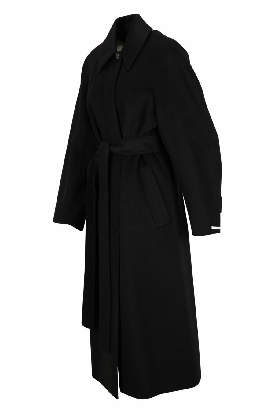 Long black wool and cashmere coat - 20110341060042 1 scaled