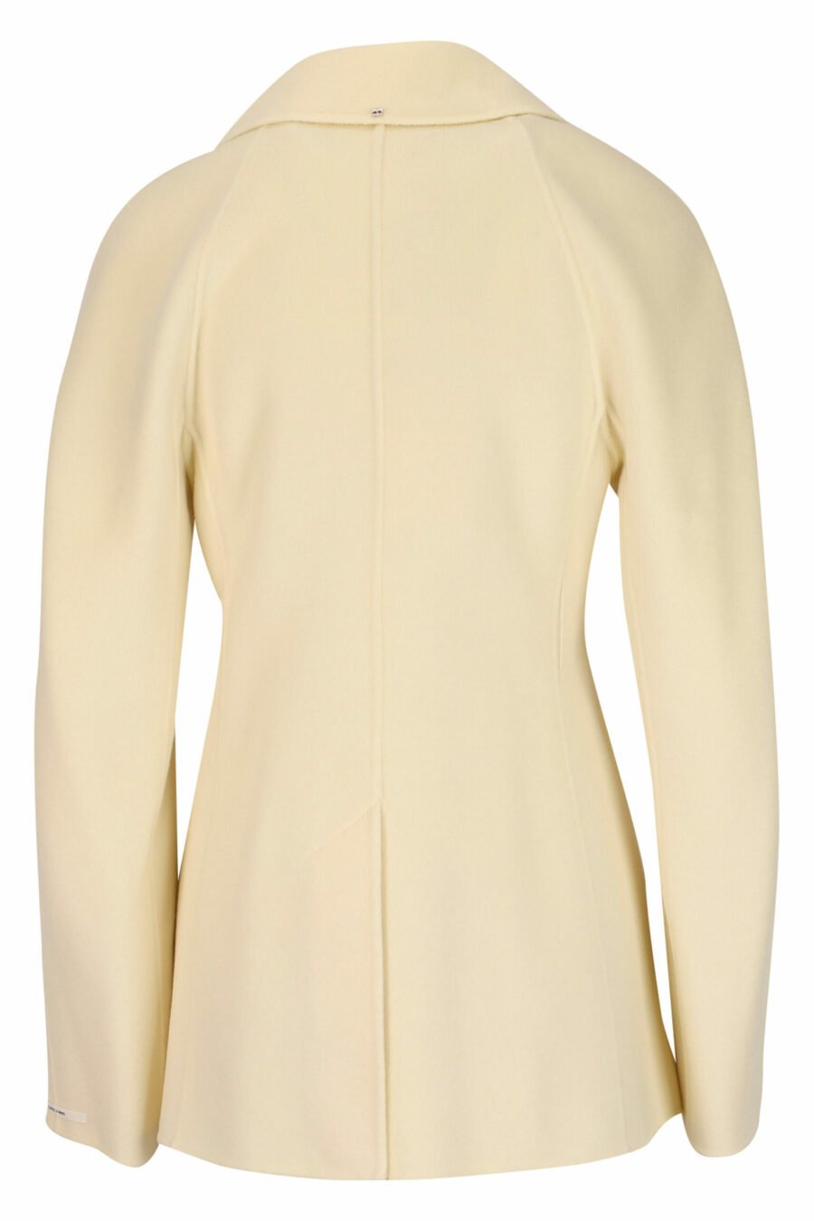 Manteau court de couleur vanille avec ceinture - 20810241060082 2 échelles