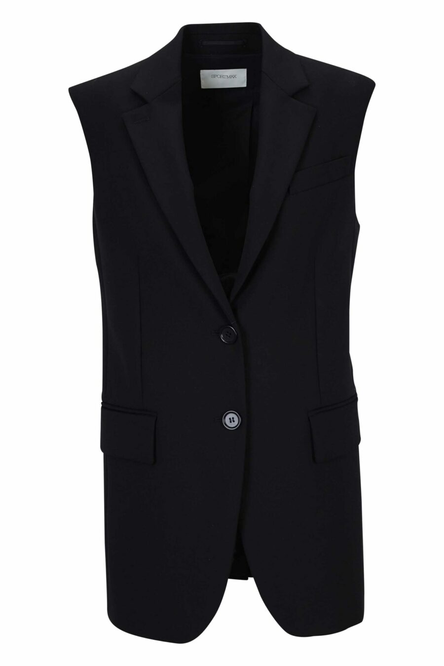 Black blazer style waistcoat - 22810141060034 scaled