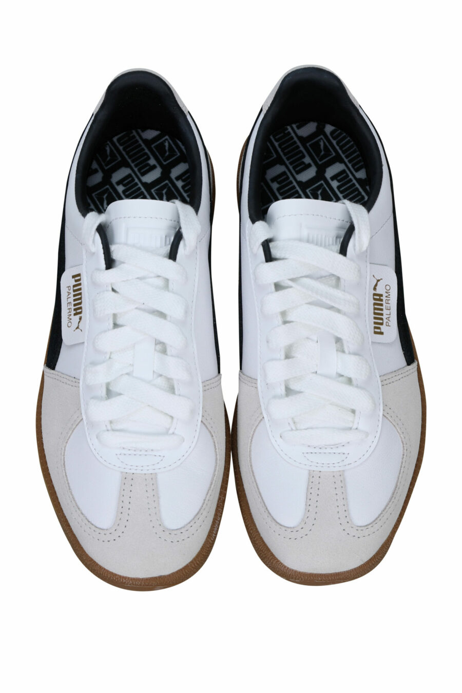 Zapatillas "palermo" blancas mix con logo - 4099685703241 4 scaled