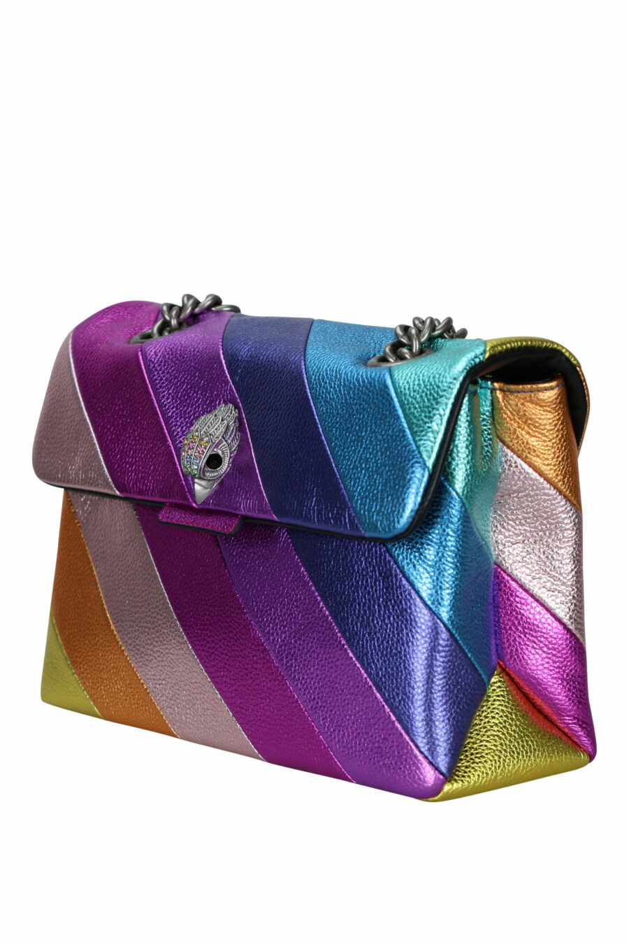 Multicoloured shoulder bag with eagle logo with coloured crystals - 5045062773566 1 scaled