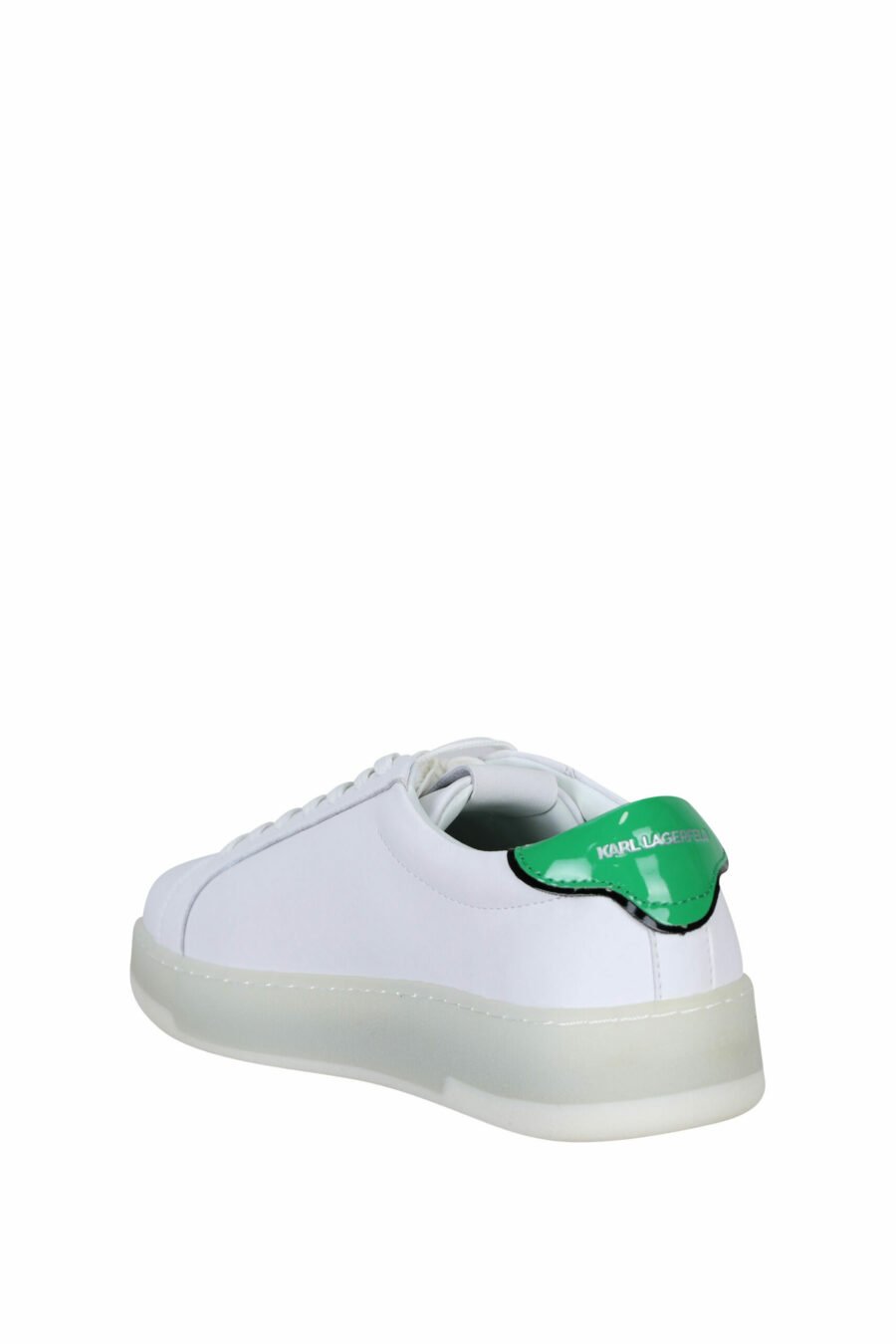 Zapatillas blancas con detalle verde y logo "st rue guillaume" - 5059529291289 3 scaled