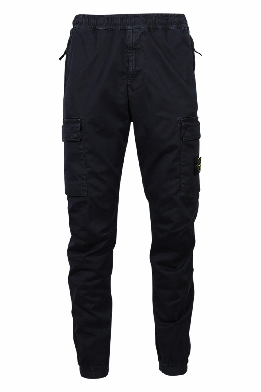 Pantalón azul oscuro con logo lateral parche - 8052572735219 scaled