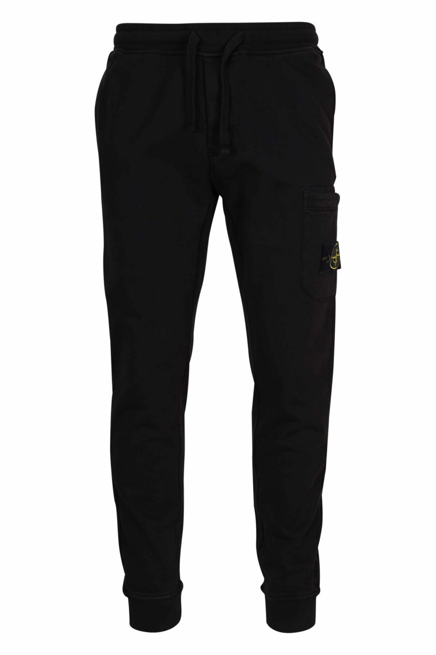 Pantalón de chándal negro con logo parche brújula - 8052572852862 scaled