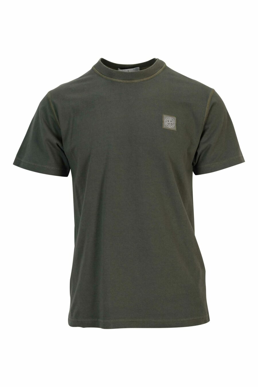 Camiseta verde militar con minilogo brújula - 8052572879333 scaled