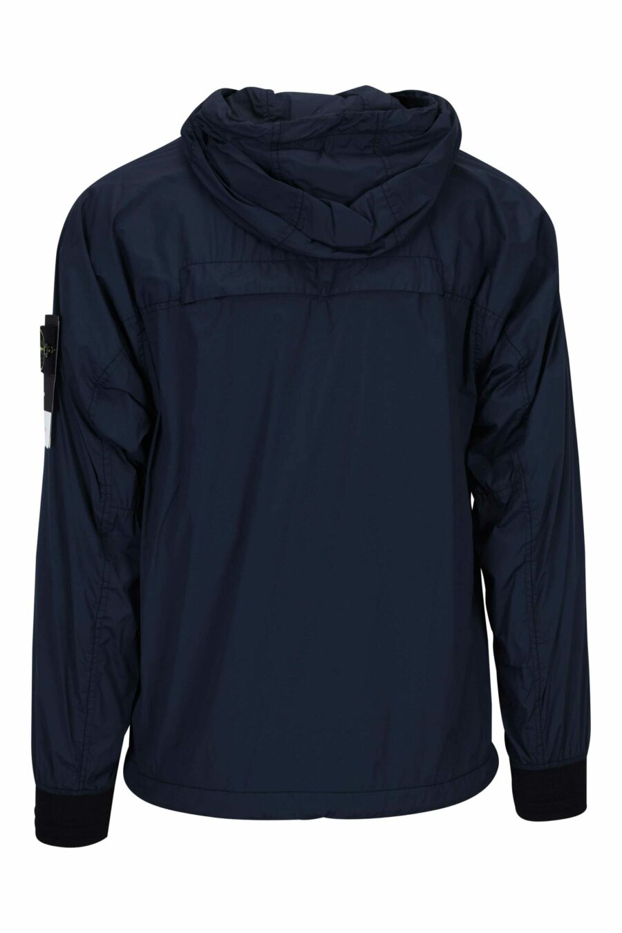 Veste bleue foncée avec capuche et logo boussole - 8052572901157 2 à l'échelle