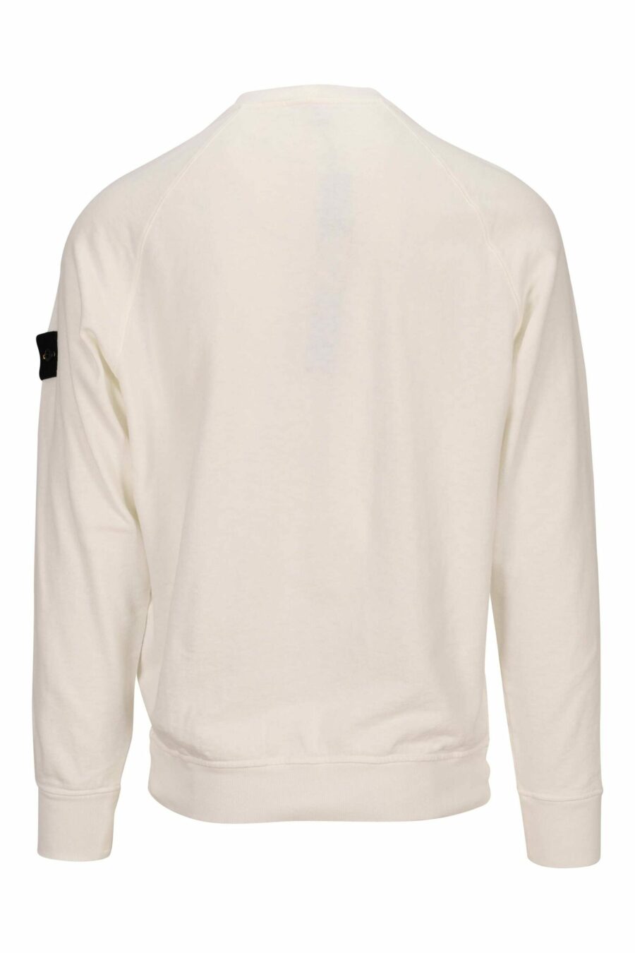 Weißes Sweatshirt mit Logo-Kompass-Aufnäher - 8052572901874 2 skaliert