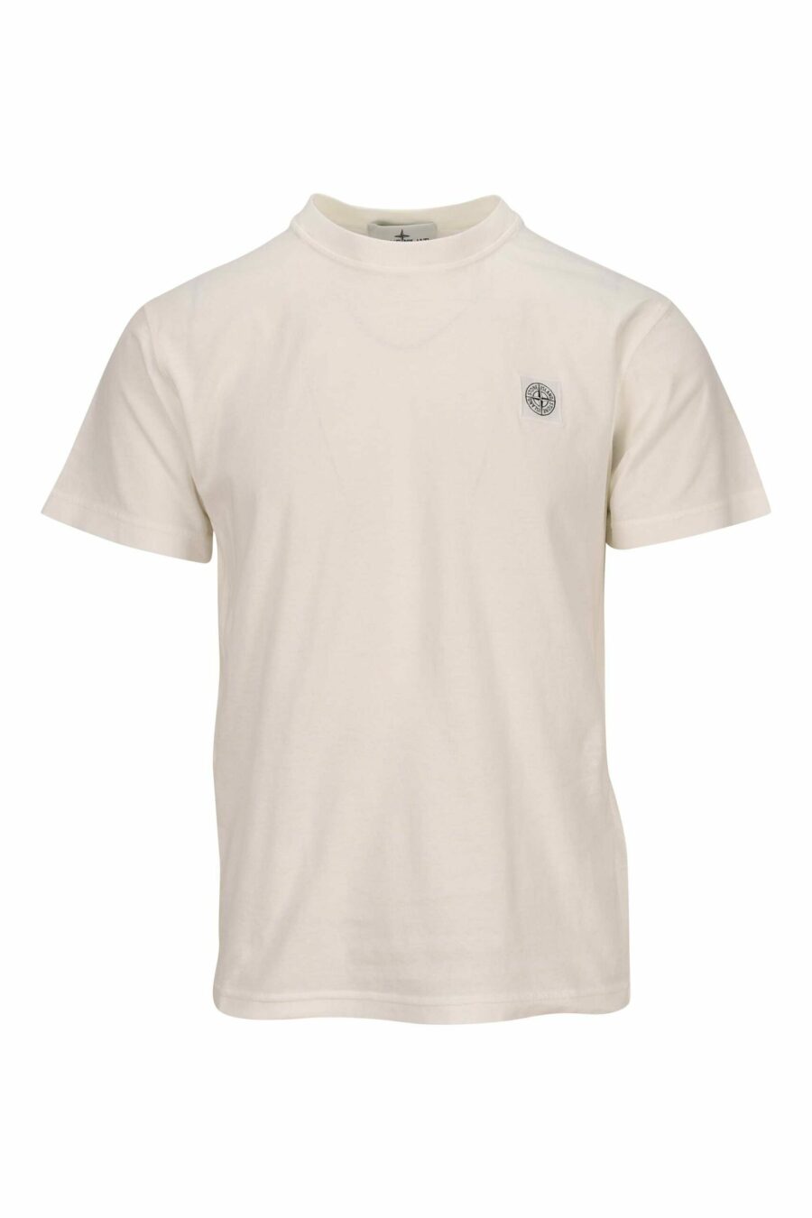Camiseta blanca con minilogo brújula - 8052572902222 scaled