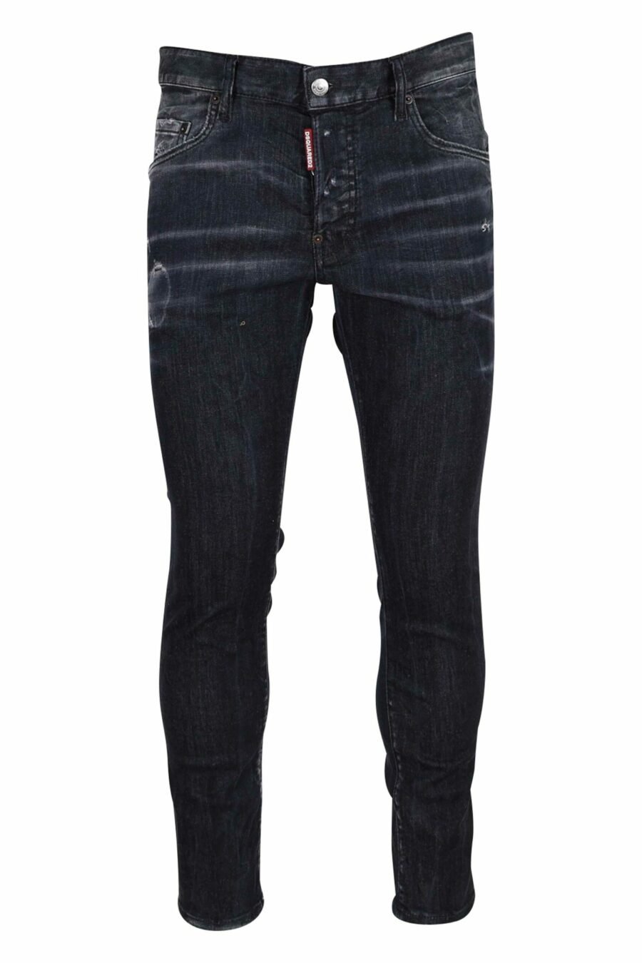 Schwarze, halb getragene "Skater-Jeans" - 8054148289591 skaliert