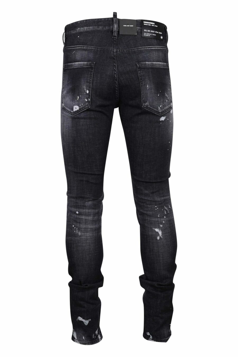 Black "cool guy jean" jeans with rips and frayed - 8054148300753 2 scaled