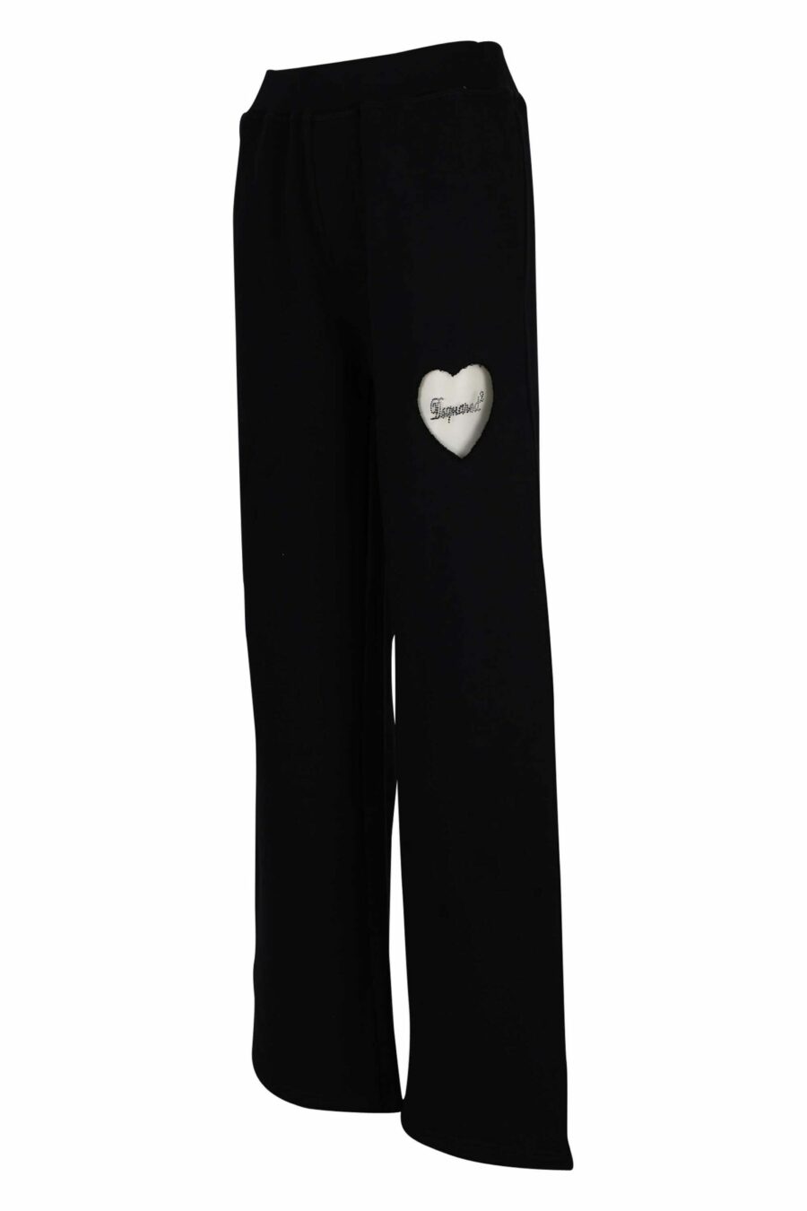 Black trousers with transparent heart logo - 8054148304249 1 scaled