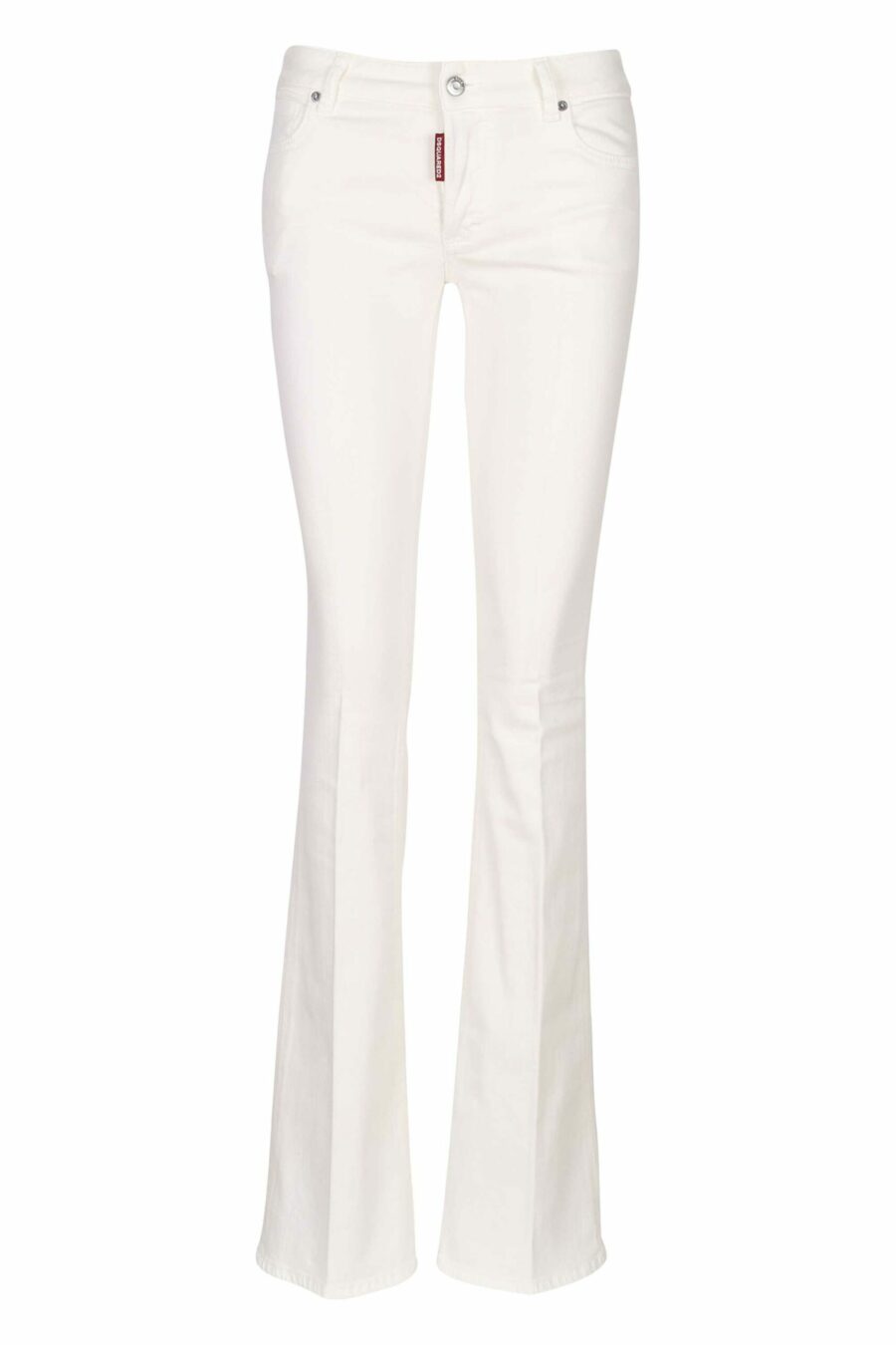 Weiße "twiggy jean" Jeans mit weitem Stiefel - 8054148307912 skaliert