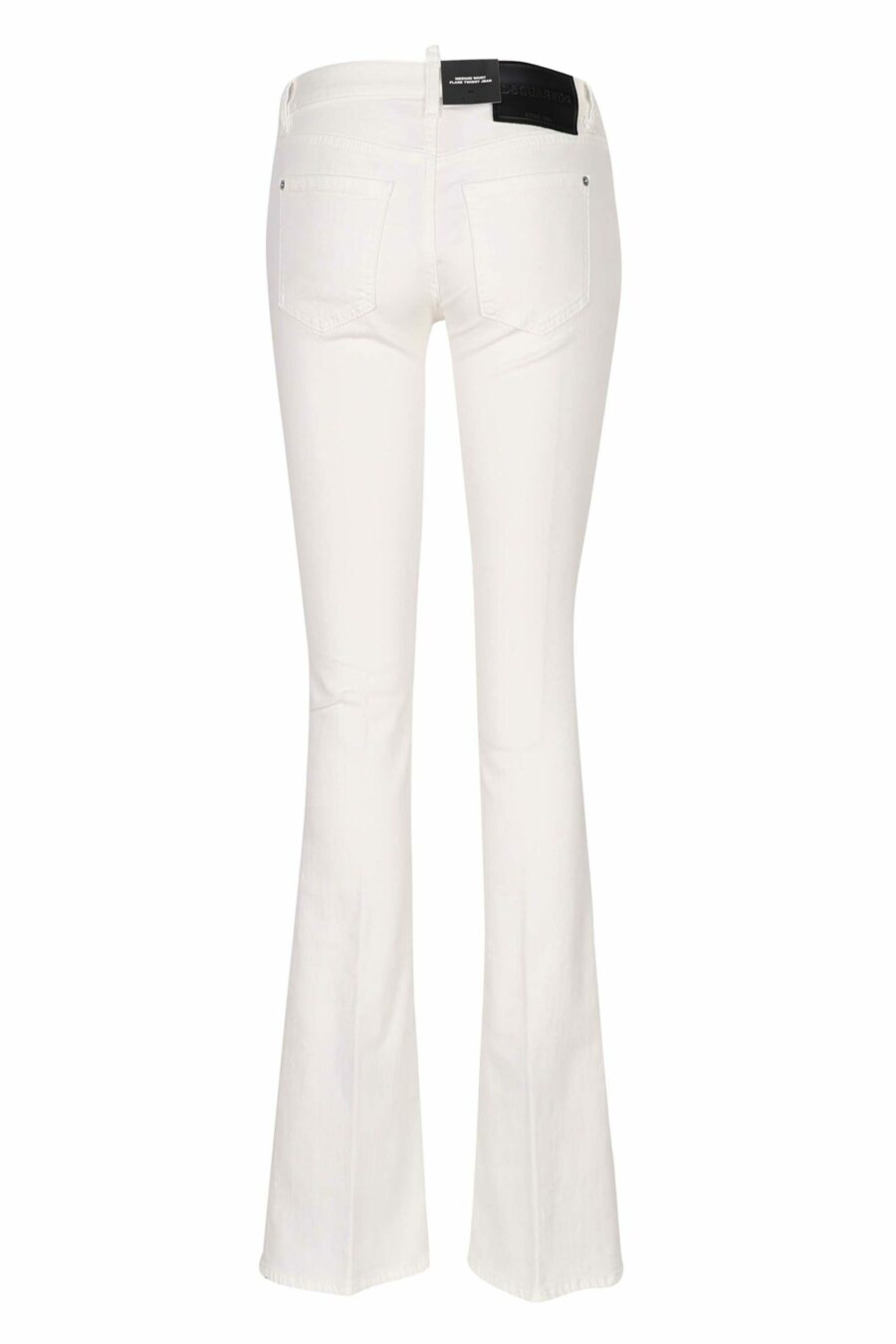 Weiße "twiggy jean" Jeans mit breitem Stiefel - 8054148307912 2 skaliert