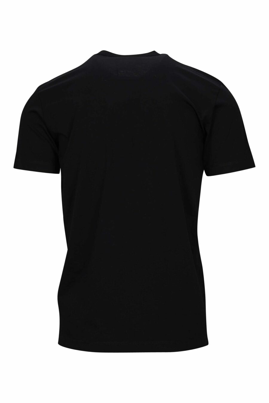Schwarzes T-Shirt mit neonfuchsiafarbenem, verschwommenem "Icon"-Maxilogo - 8054148359058 1 skaliert