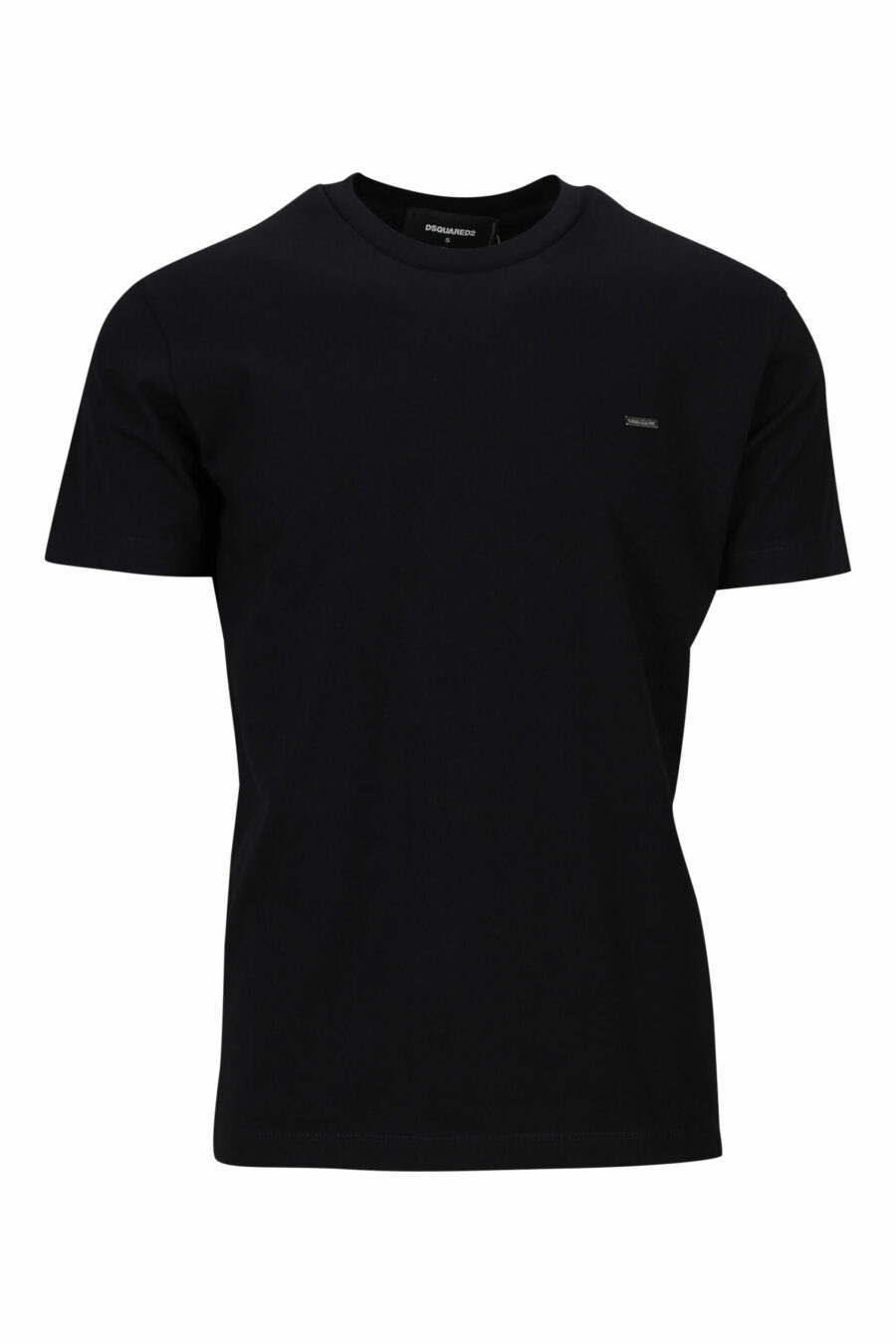 T-shirt preta com logótipo em placa pequena - 8054148370800 1 scale