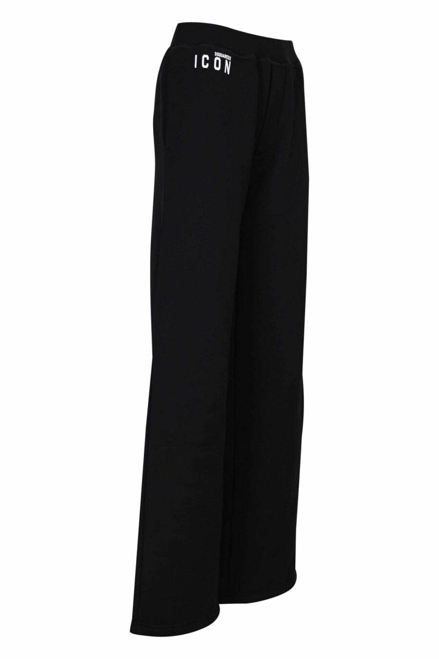 Pantalón de chándal negro con minilogo "icon" y bota ancha - 8054148401726 1 scaled