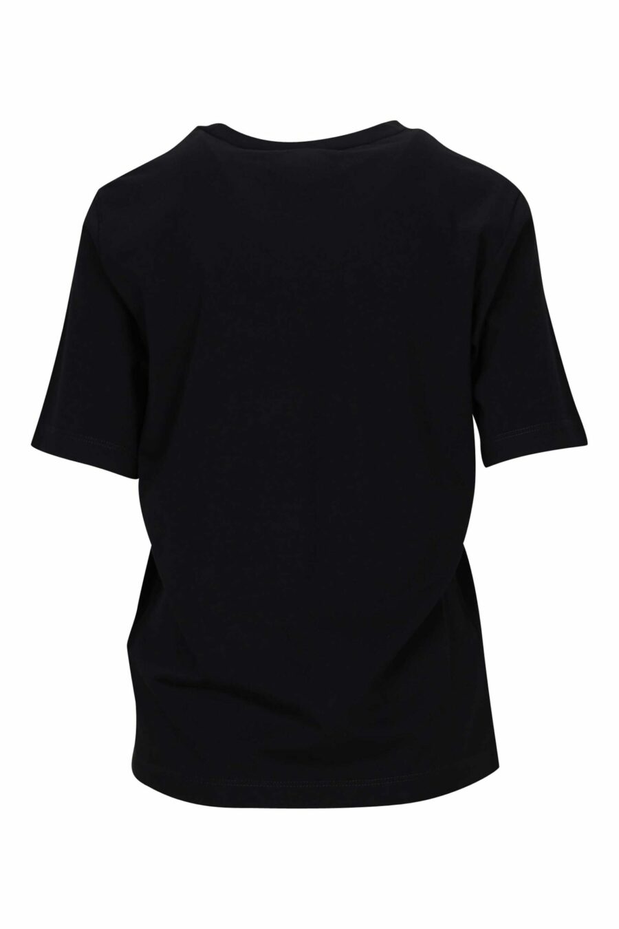 T-shirt preta com logótipo neon fúcsia esbatido - 8054148406530 1 à escala