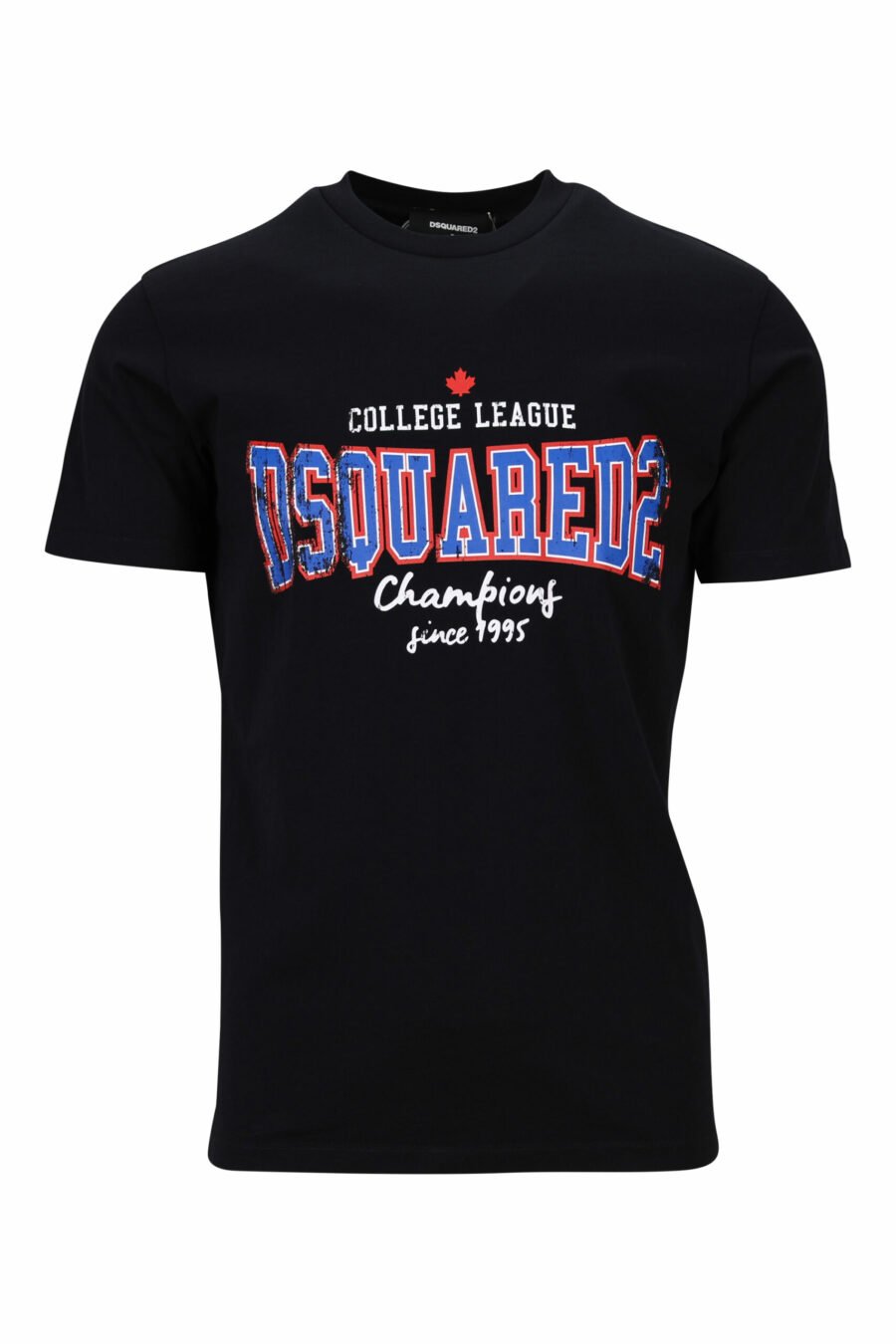 Black T-shirt with "collegue league" maxilogo - 8054148504700 scaled