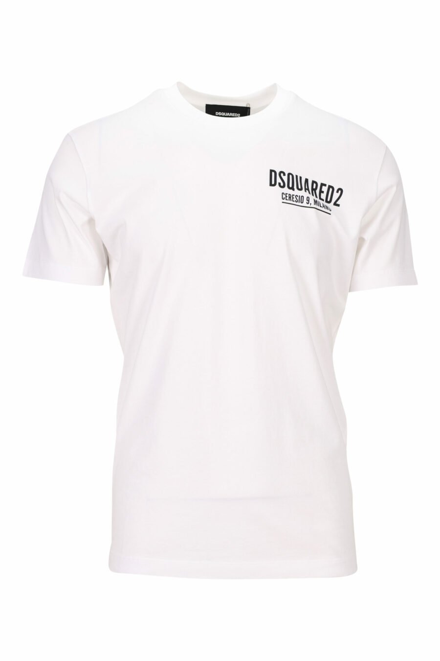 Camiseta blanca con minilogo "ceresio 9, milano" - 8054148505059 scaled
