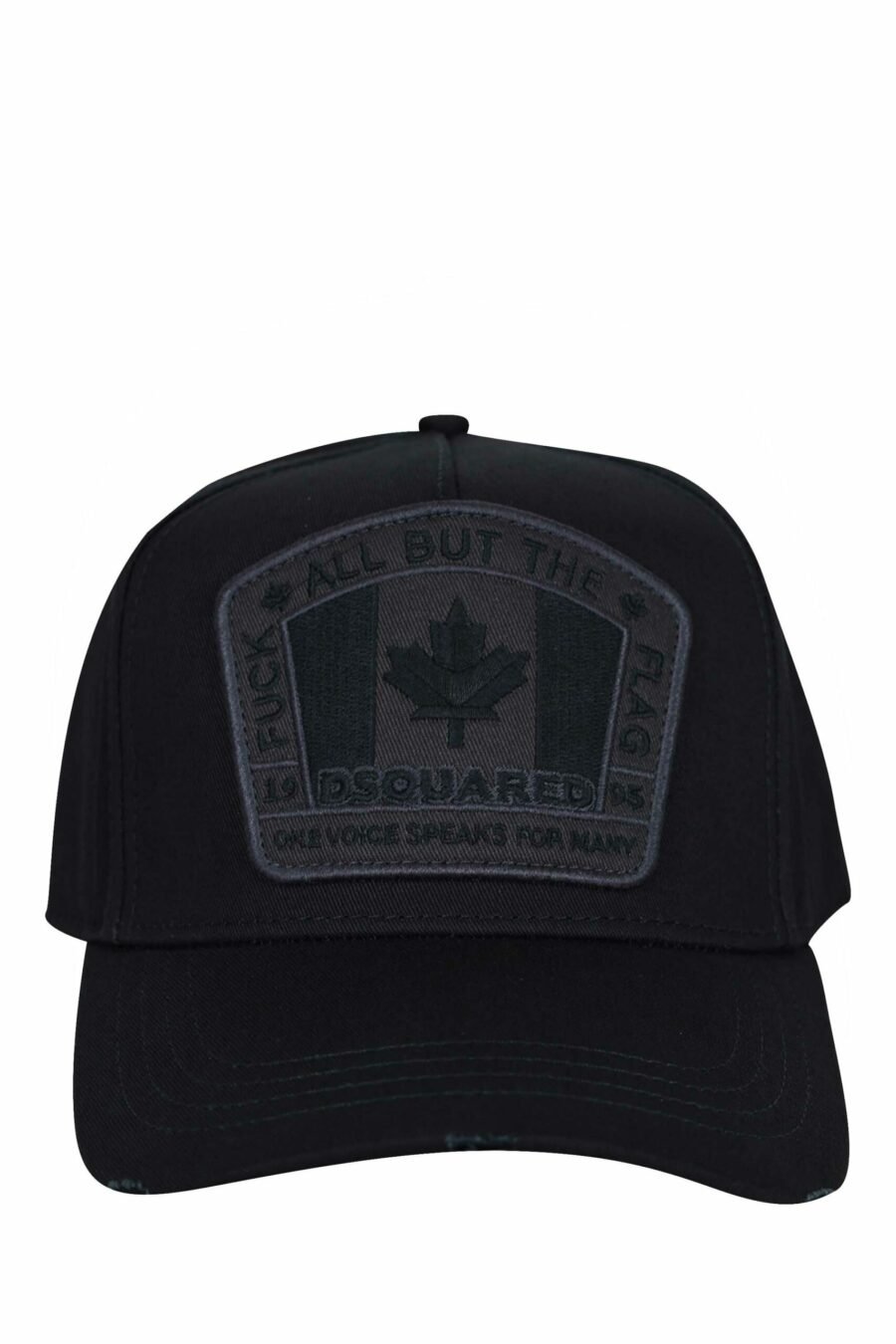 Black cap with monochrome Canada logo patch - 8055777160626 scaled