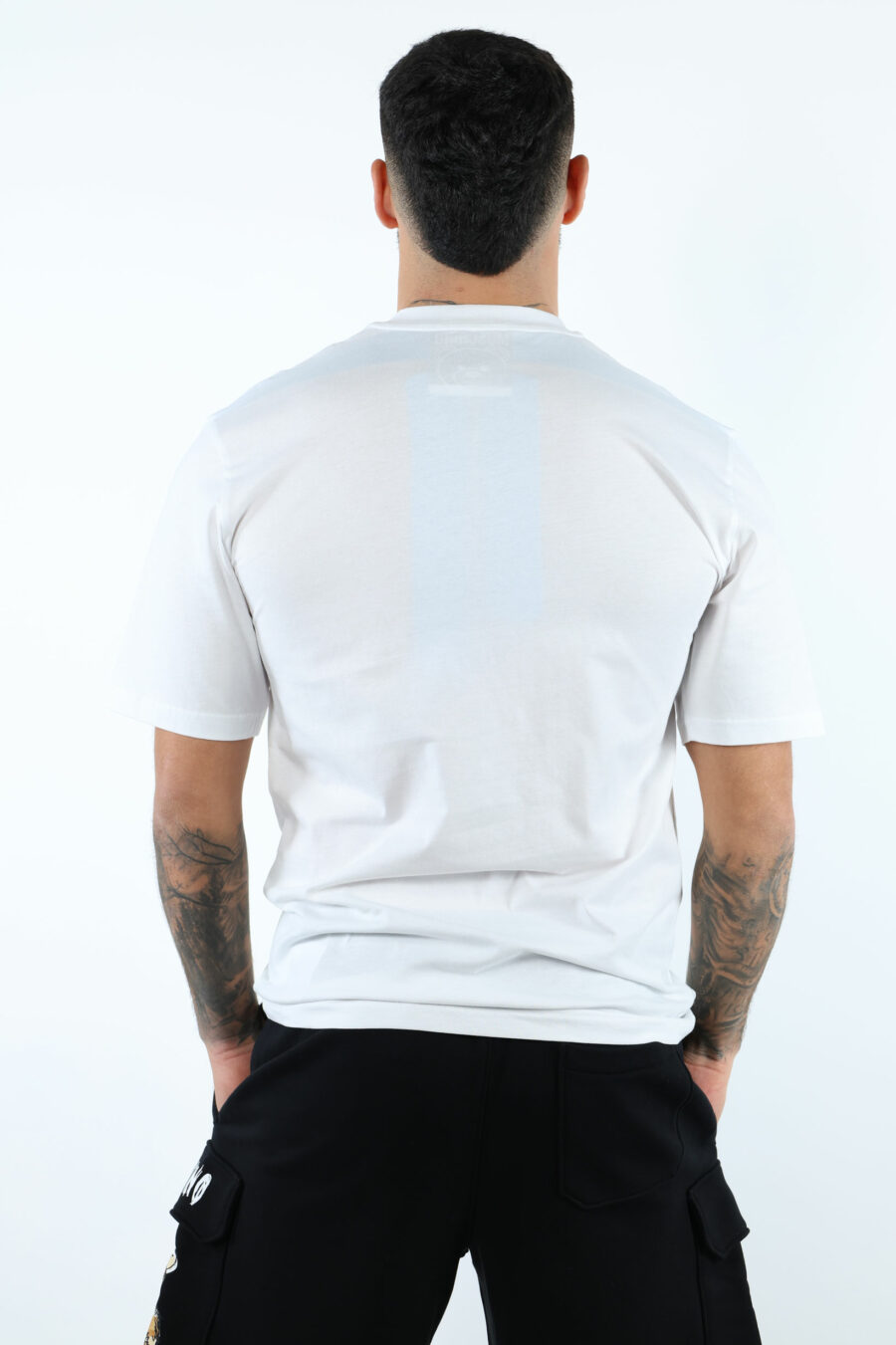 Camiseta blanca con minilogo oso dibujo - 107284