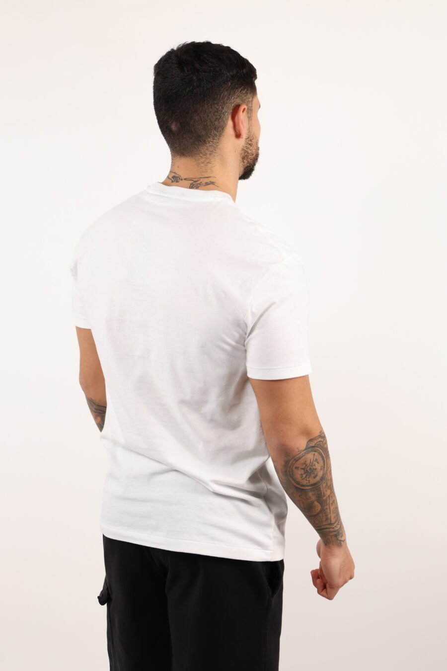 Camiseta blanca con maxilogo "polo bear" playero - 108955