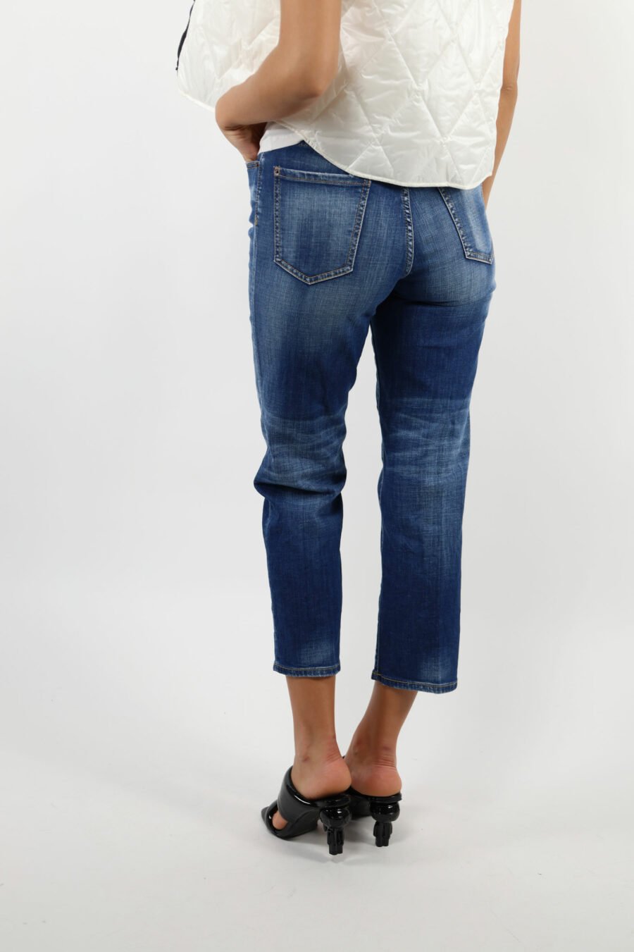 Blue "boston jean" worn trousers - 109815
