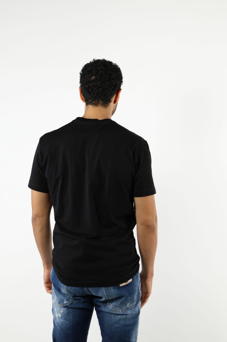 Camiseta negra con maxilogo "top" - 111170
