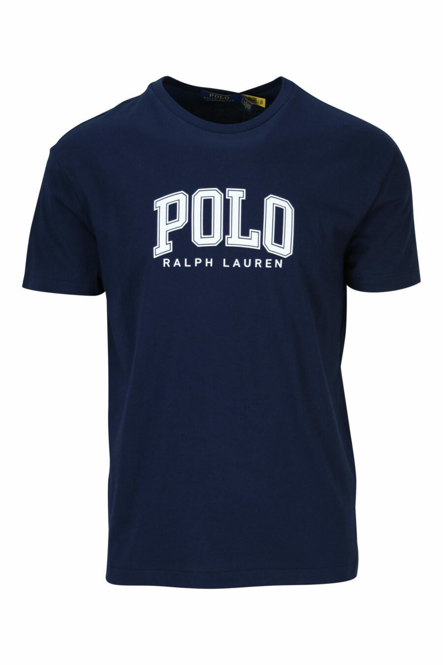 T-shirt azul escura com maxilogo "polo" branco - 3616535909311 scaled