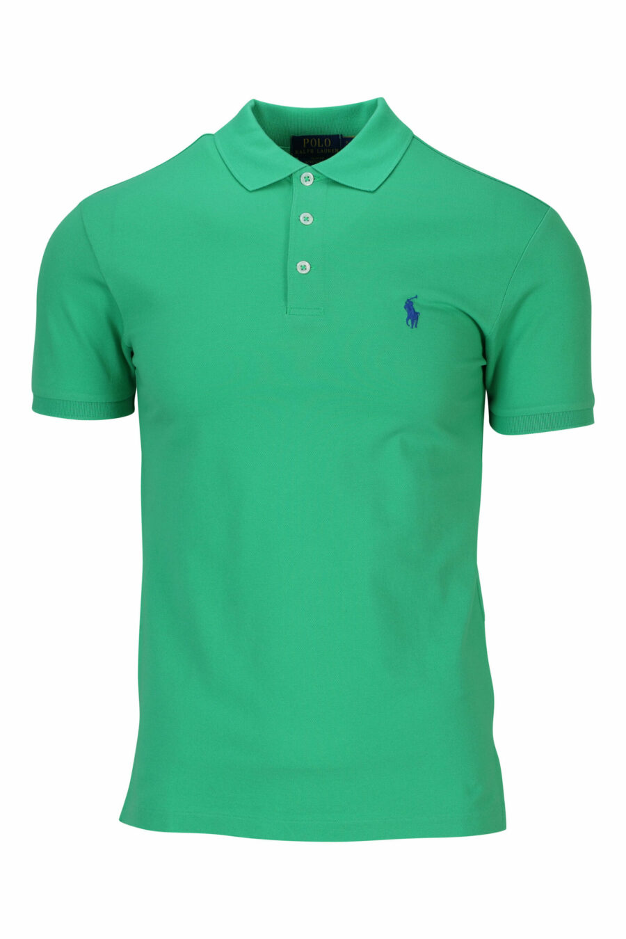 T-shirt verde e azul com mini-logotipo "polo" - 3616535909687 scaled