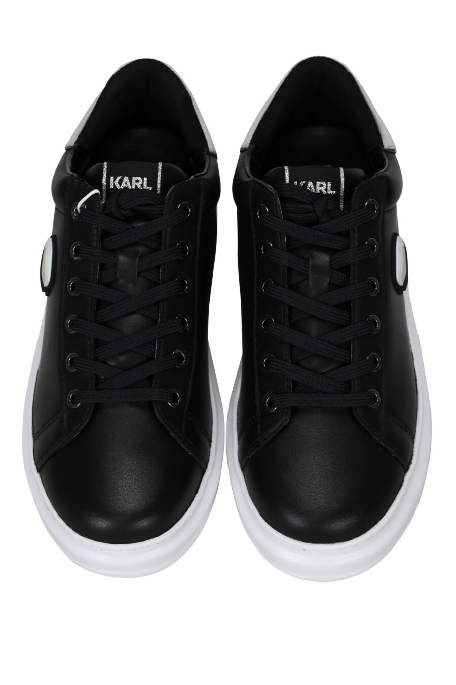 Zapatillas negras "Kapri" con logo en goma y detalle plateado - 5059529350979 4 scaled
