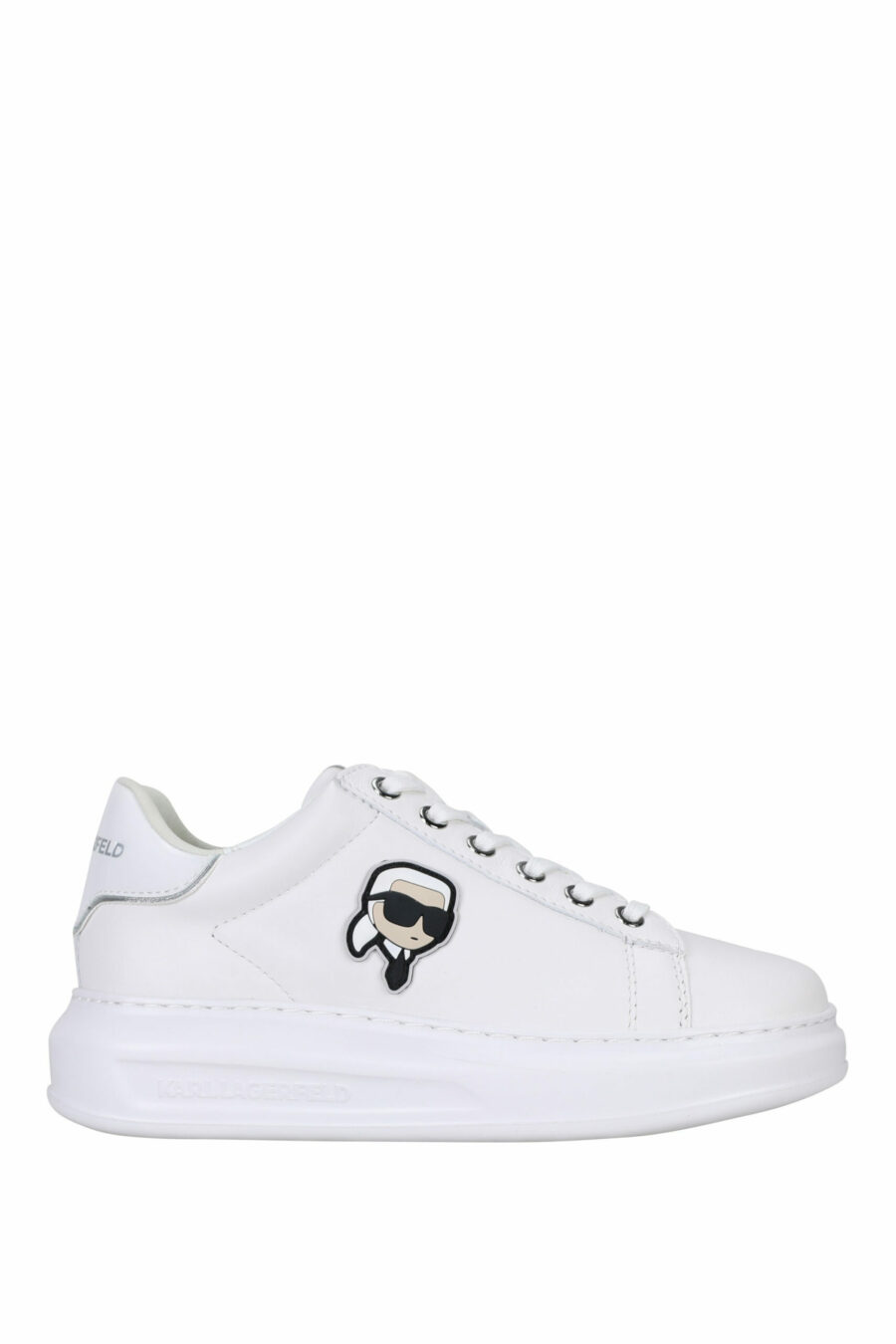Zapatillas blancas "Kapri" con logo en goma y detalle blanco - 5059529351211 scaled