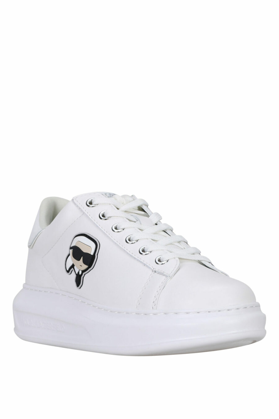 Zapatillas blancas "Kapri" con logo en goma y detalle blanco - 5059529351211 1 scaled
