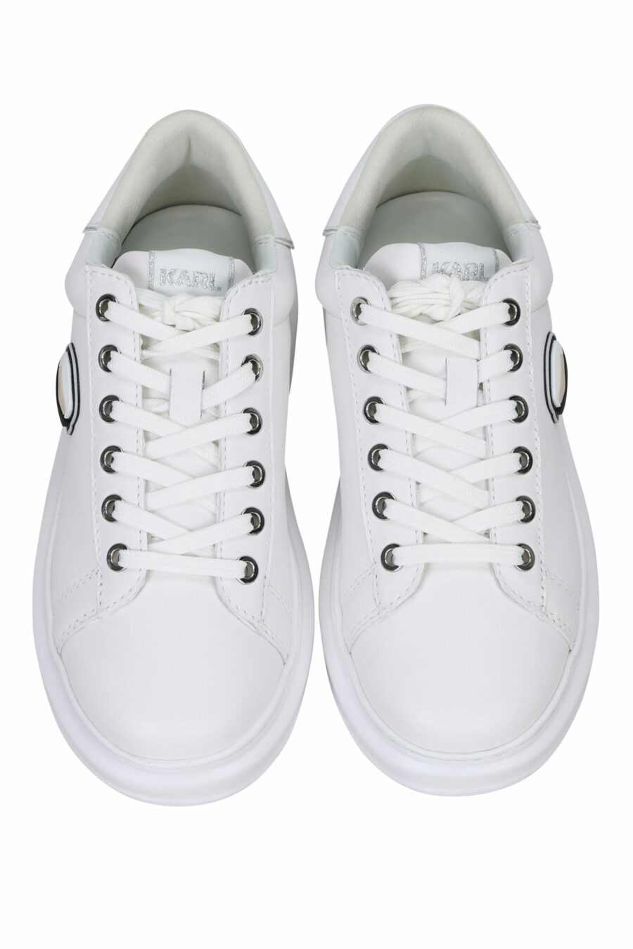 Zapatillas blancas "Kapri" con logo en goma y detalle blanco - 5059529351211 4 scaled