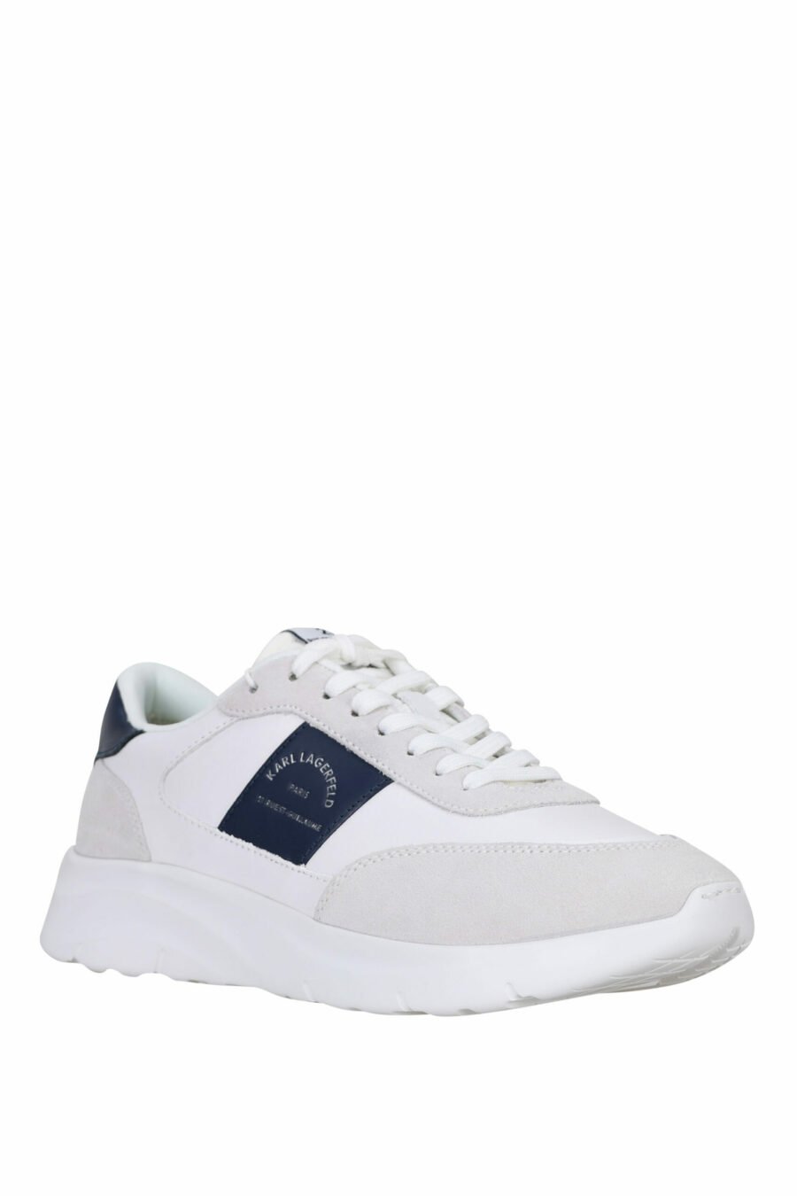 Zapatillas blancas mix "serger" con logo "rue st guillaume" en parche azul - 5059529365249 1 scaled