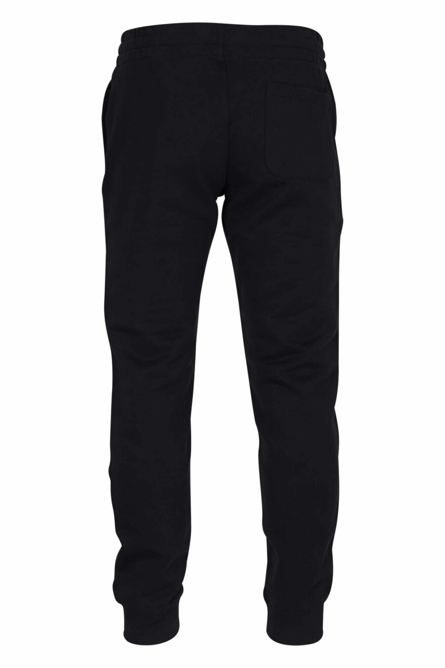 Pantalón de chándal negro de algodón orgánico y logo "splash" multicolor - 667113349237 2 scaled