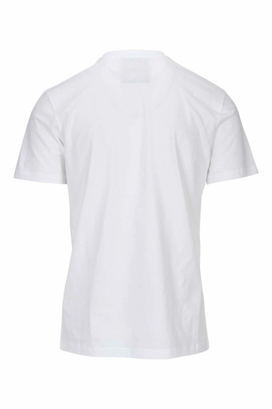 Camiseta blanca de algodón orgánico con maxilogo negro clásico - 667113391403 1 scaled