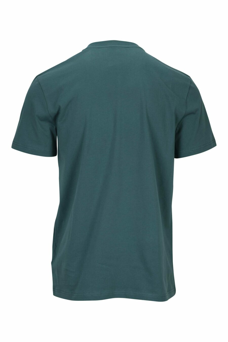 T-shirt vert en coton bio avec maxilogue noir classique - 667113391533 1 scaled
