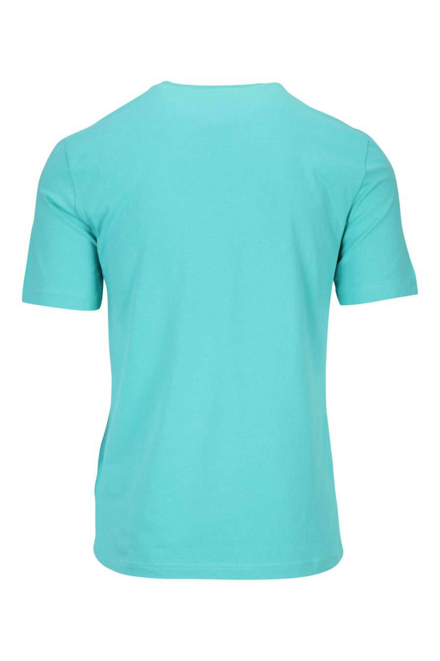 Camiseta verde azulado con maxilogo negro clásico - 667113391748 1 scaled
