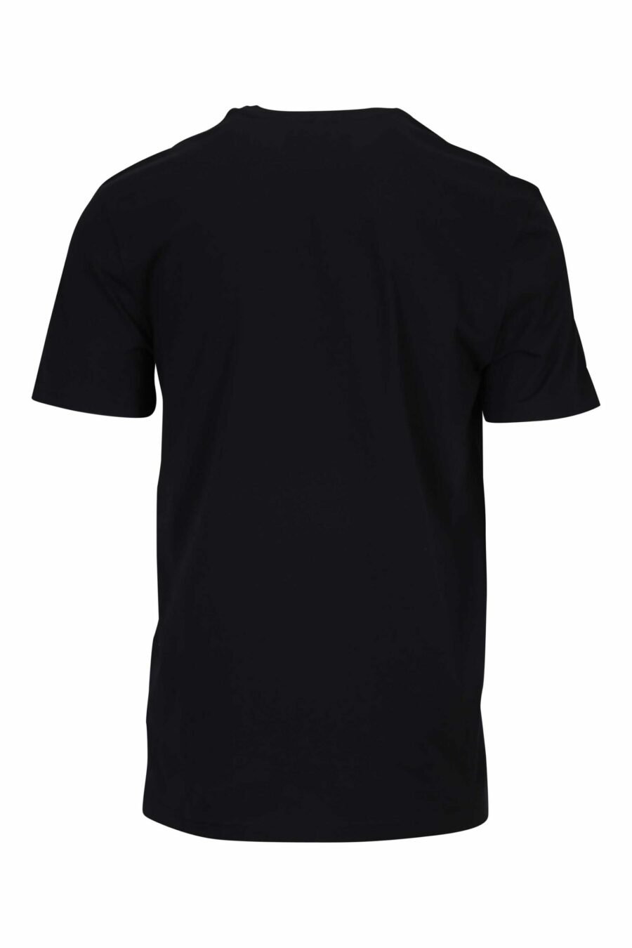 T-shirt preta com mini logótipo branco - 667113394862 1 à escala