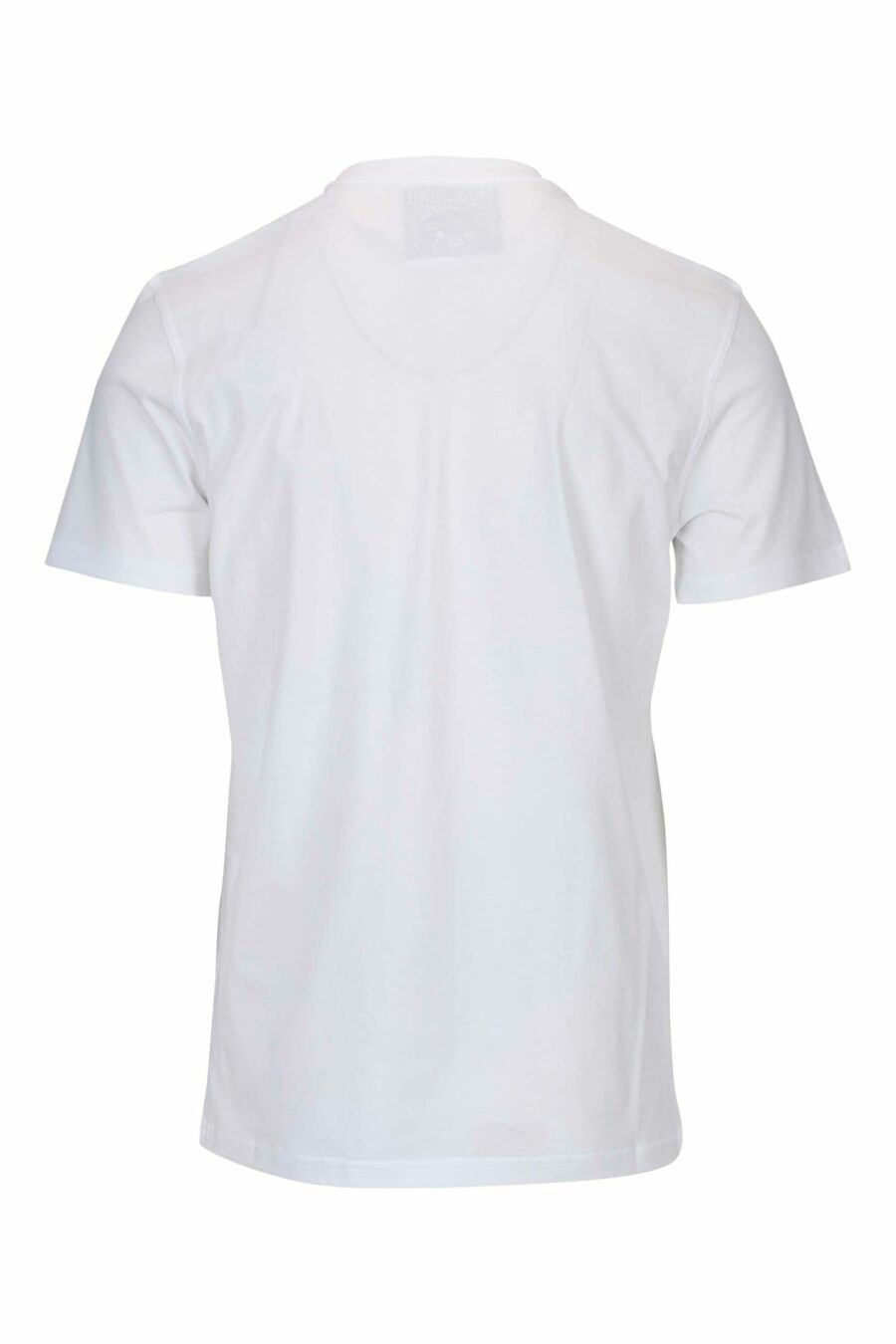 T-shirt blanc avec minilogue d'ours à pois monochrome - 667113455822 1 scaled