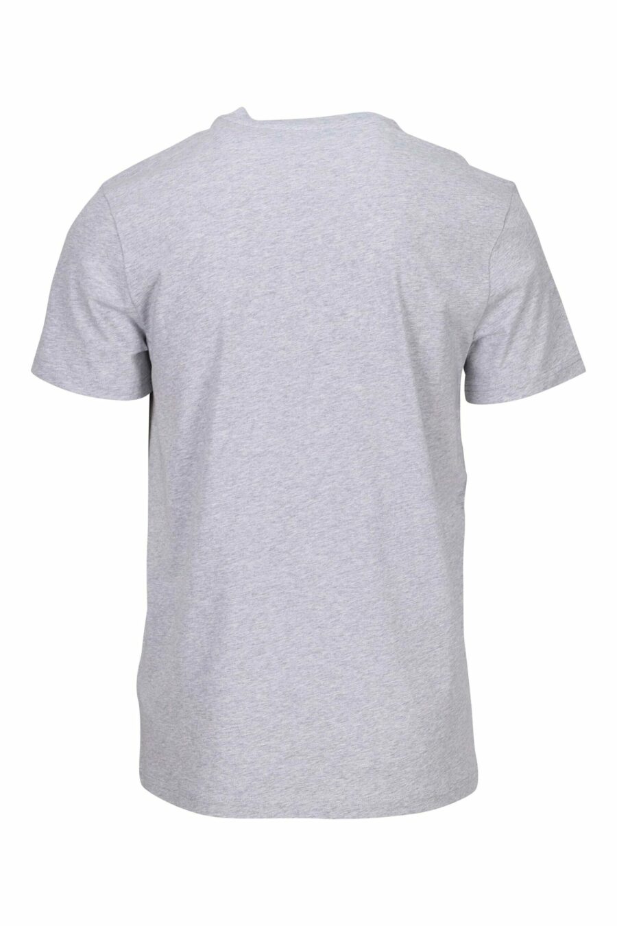 Camiseta gris "oversize" de algodón orgánico con maxilogo negro clásico - 667113751986 1 scaled